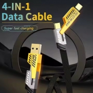 Good Quality 4 in 1 Convertible Metal Super Fast Charging Cable