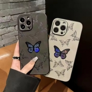 Luxury butterfly Leather Phone case for iPhone