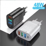 Hot Selling 48W Fast Charger USB PD18W Multifunction Wall Charger Type C Mobile Phone Adapter